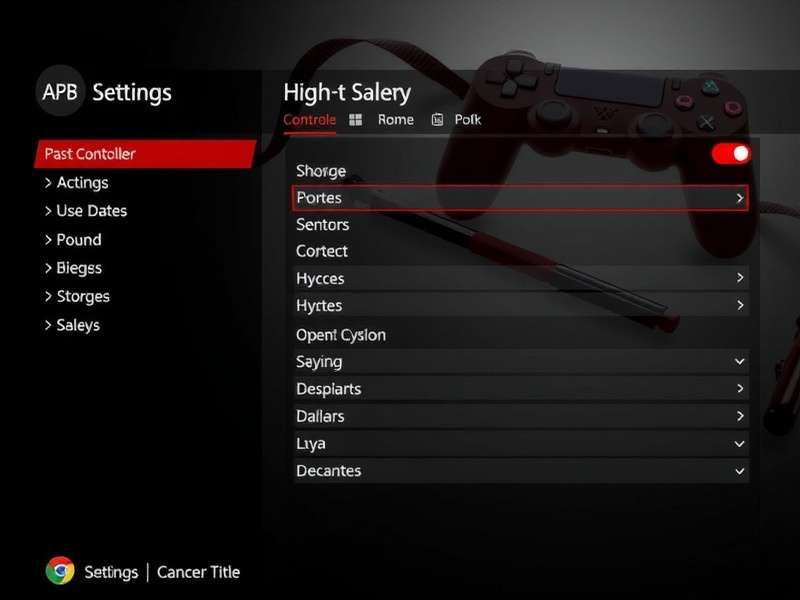 Rainbow Six Siege controller settings interface on console