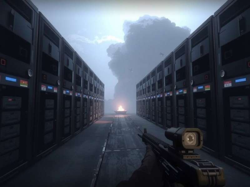 Rainbow Six Siege server room visualization showing network connections