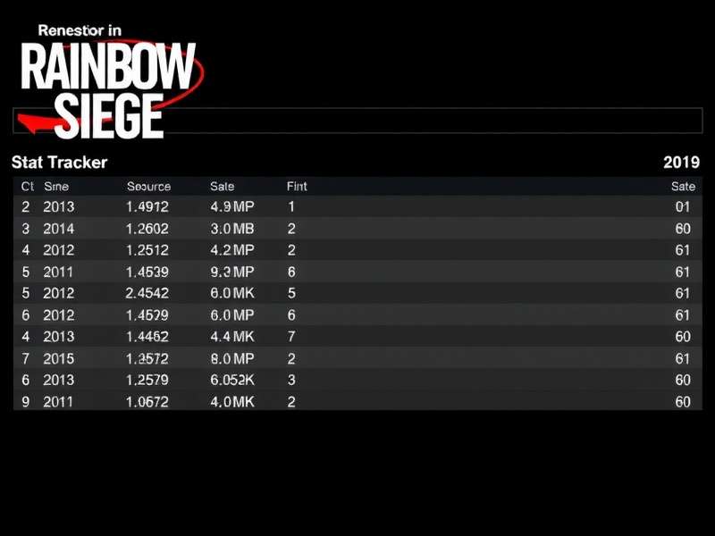 Advanced Rainbow Six Siege Stat Tracker Dashboard showing graphs and operator metrics