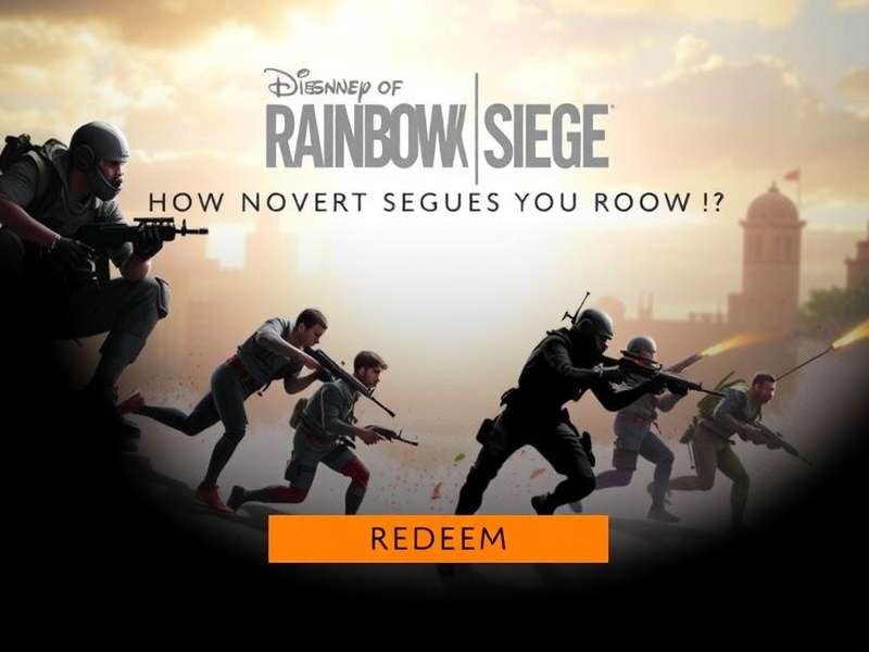 Rainbow Six Siege operator holding a code voucher