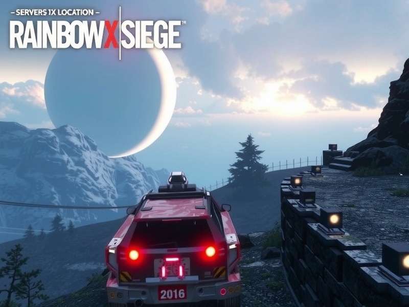 World map showing Rainbow Six Siege server locations across continents