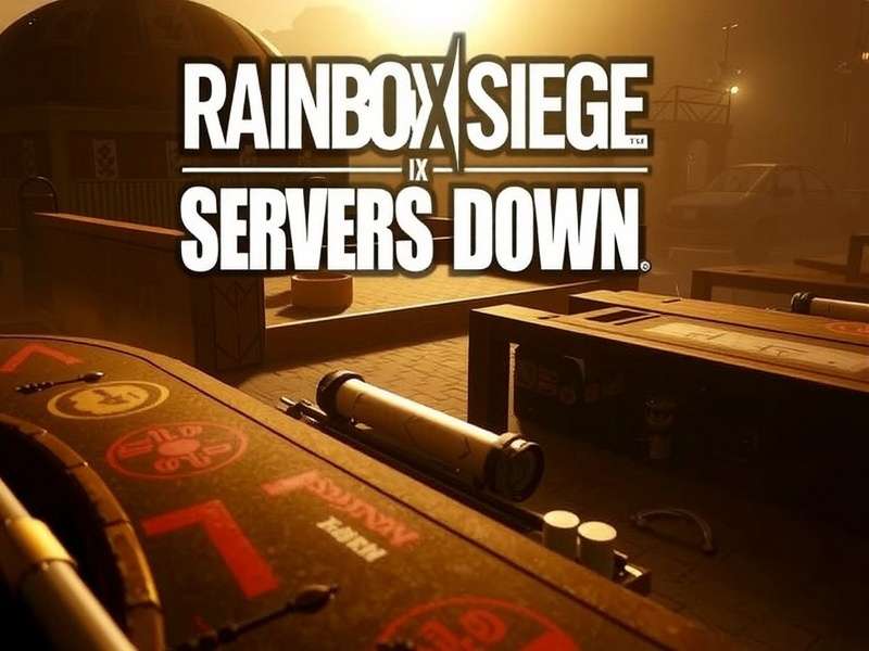 Rainbow Six Siege server status dashboard showing downtime metrics