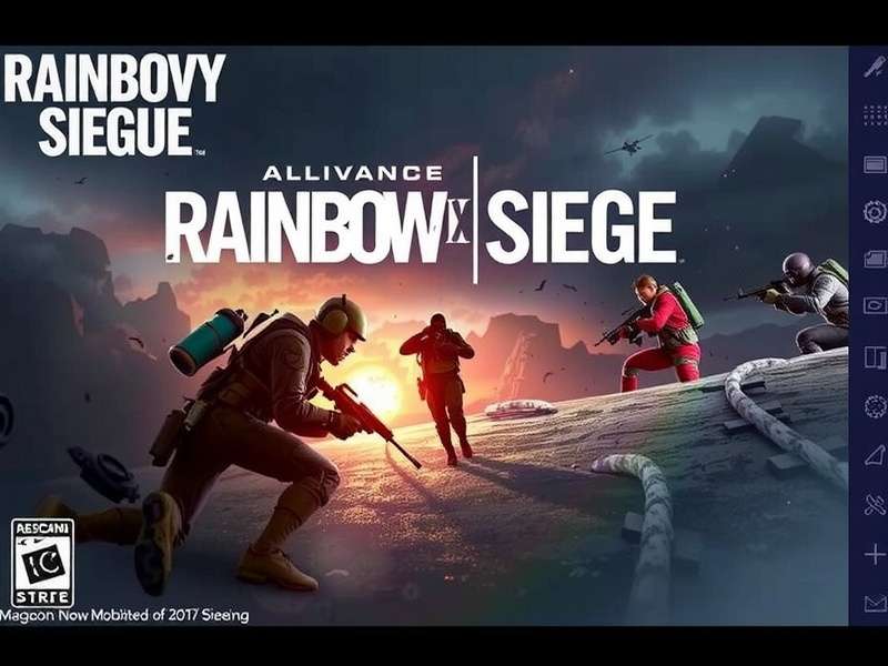 Rainbow Six Siege Mobile gameplay screenshot showing tactical combat on a smartphone