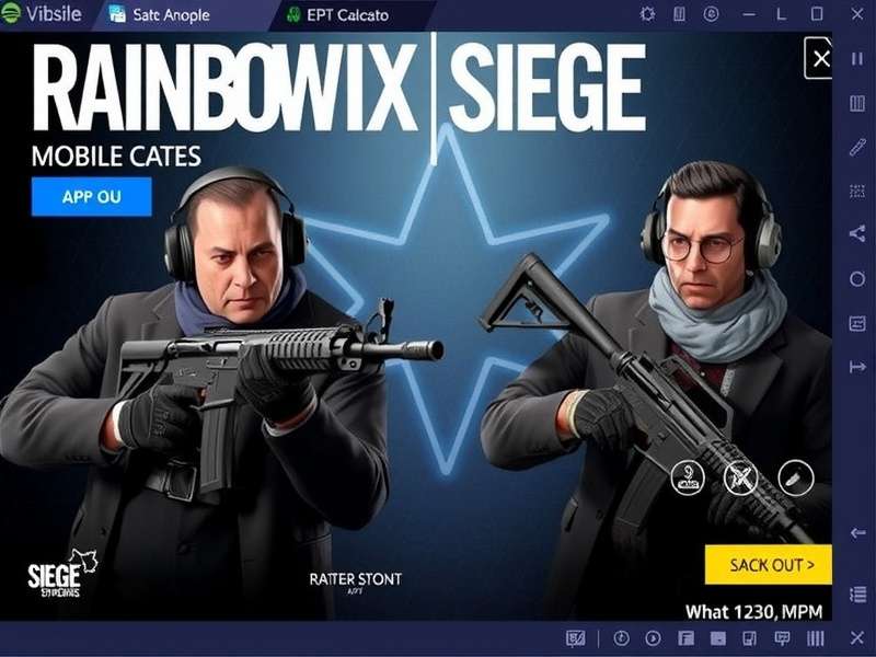 Rainbow Six Siege Mobile tactical gameplay on smartphone screen