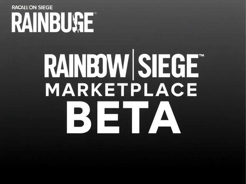 Rainbow Six Siege Marketplace Beta interface showing item listings