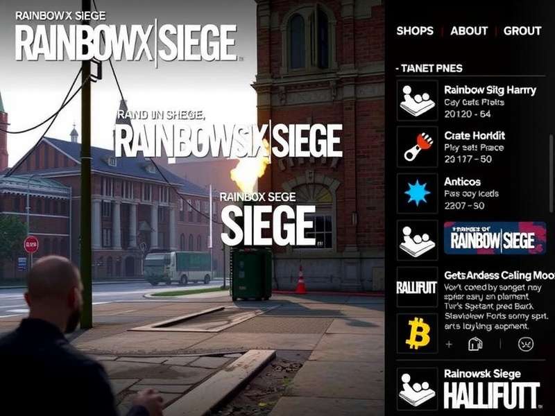 Rainbow Six Siege Marketplace interface showing operator skins and credits