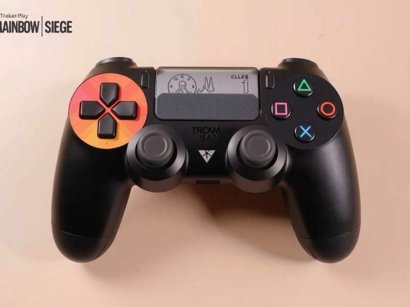 Rainbow Six Siege controller pro setup featuring a customized gamepad with back paddles and precision joysticks