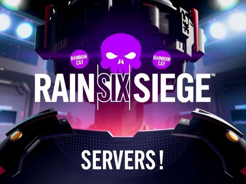 Global map of Rainbow Six Siege PC server locations with latency heatmap overlay