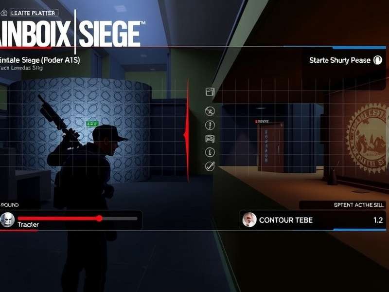 Rainbow Six Siege Tracker Overlay displaying real-time stats and match analytics during a ranked game.