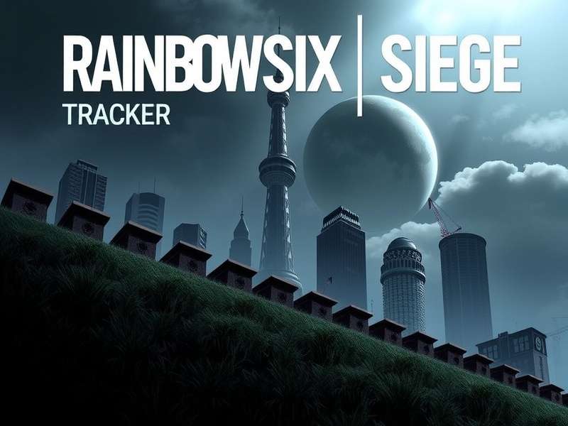 Rainbow Six Siege Tracker dashboard showing operator stats, rank progression, and match history analytics