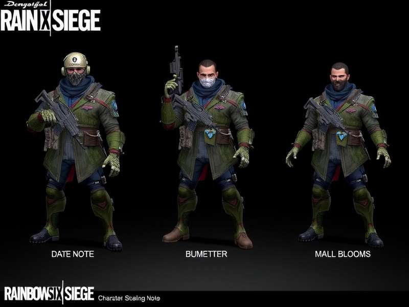 Rainbow Six Siege characters lineup featuring operators from Team Rainbow