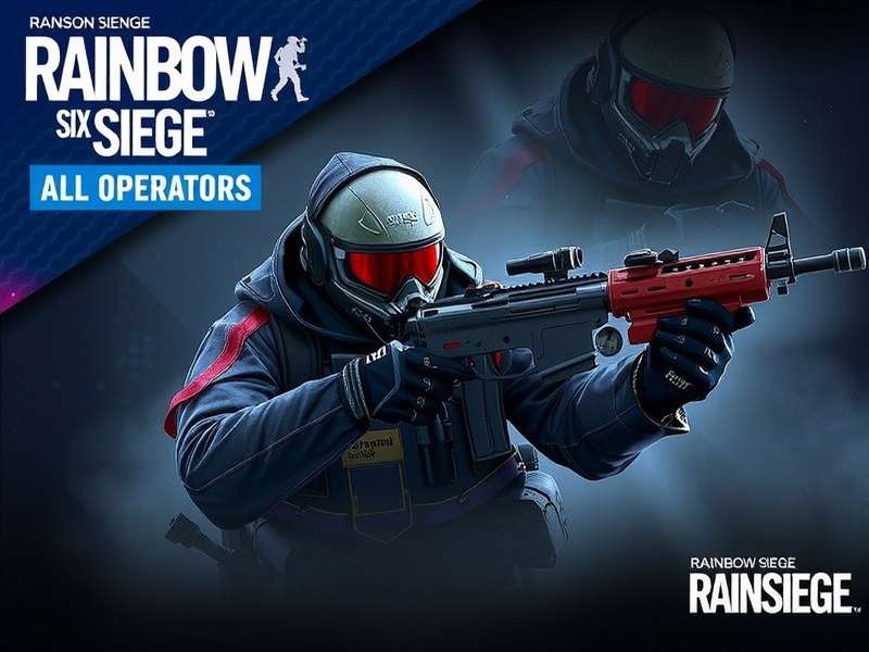Rainbow Six Siege All Operators group showcase with attacker and defender icons