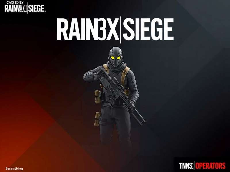 Rainbow Six Siege Operators lineup with TRN Tracker overlay showing stats and ranks