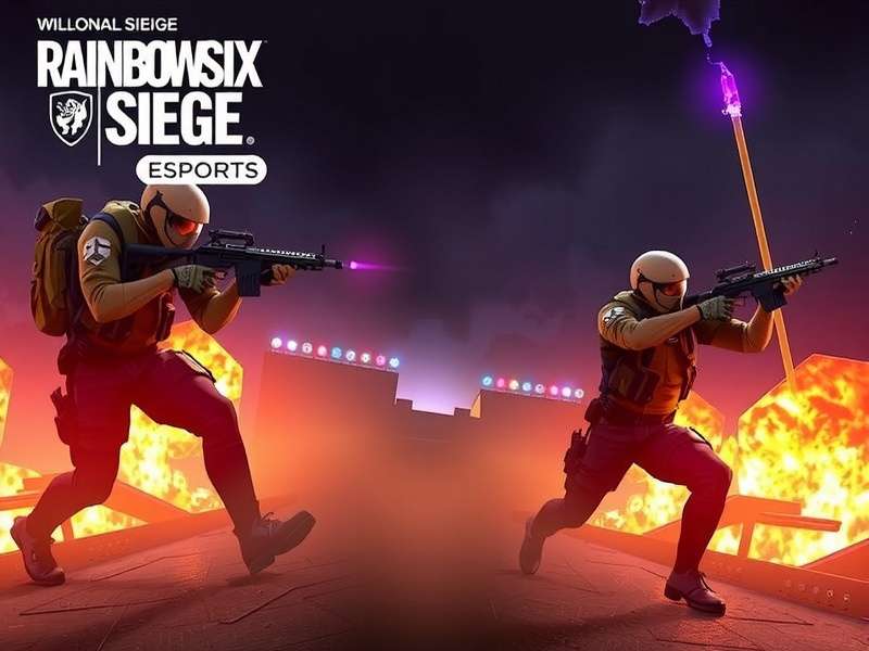 Rainbow Six Siege competitive esports action with operators in tactical gear