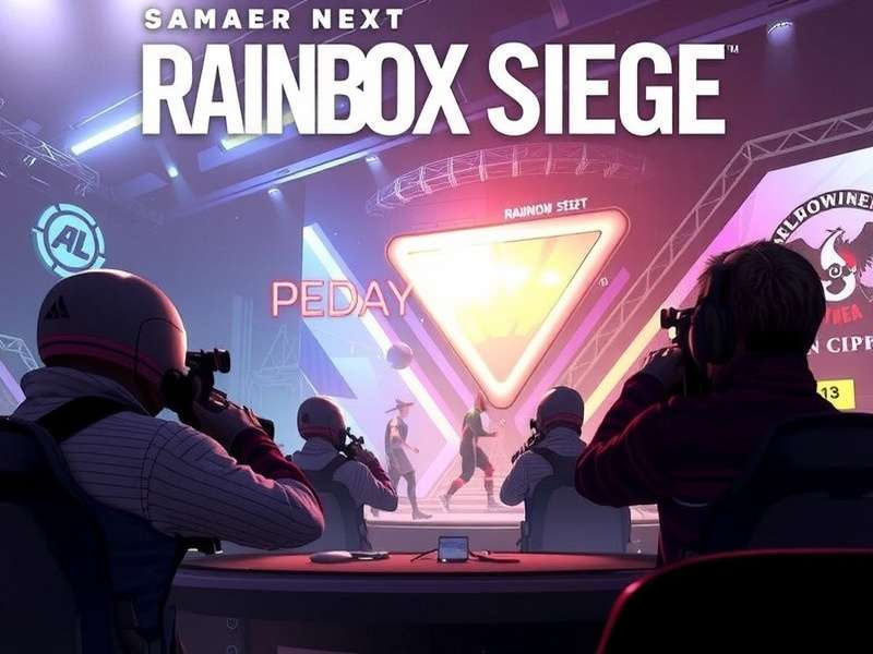 Rainbow Six Siege tactical team operator lineup with gadgets and weapons